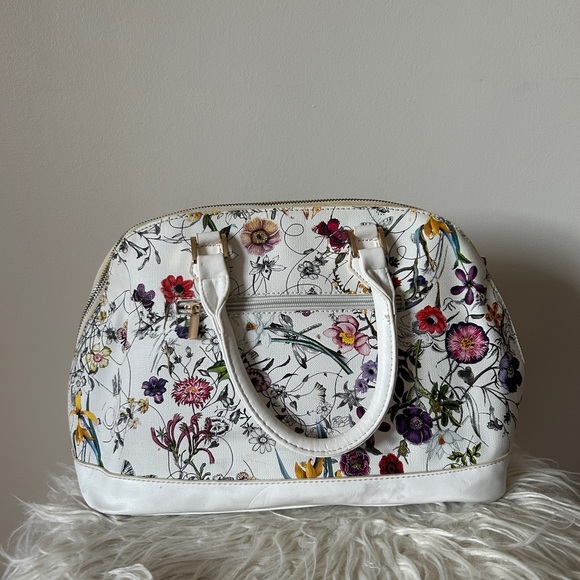 White floral handbag - Picture 2 of 4
